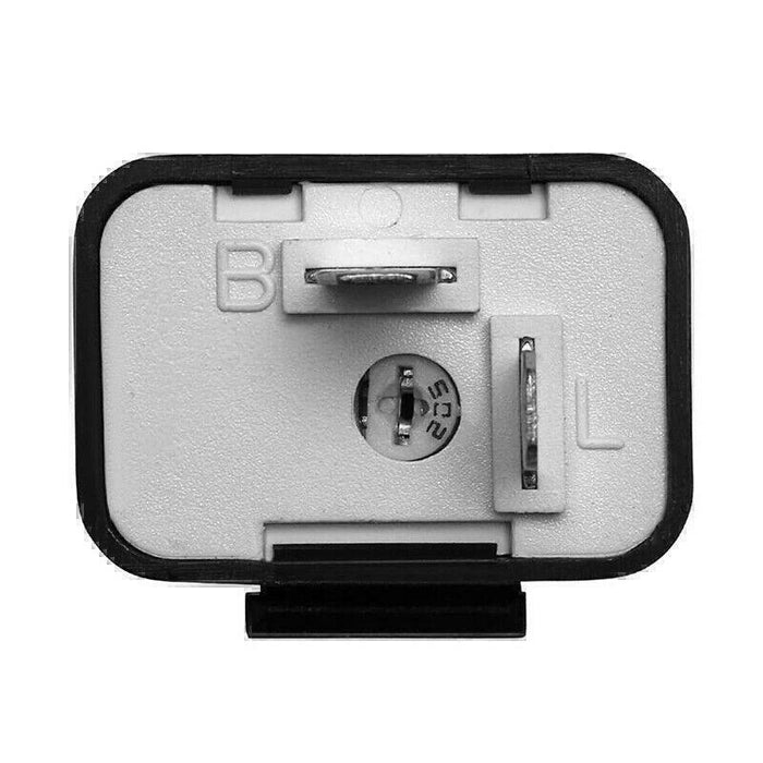 DURAFORCE 2-Pin Adjustable LED Flasher Relay Turn Signal Blinker Light 12 V for Motorcycle