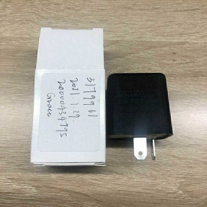 DURAFORCE 2-Pin Adjustable LED Flasher Relay Turn Signal Blinker Light 12 V for Motorcycle