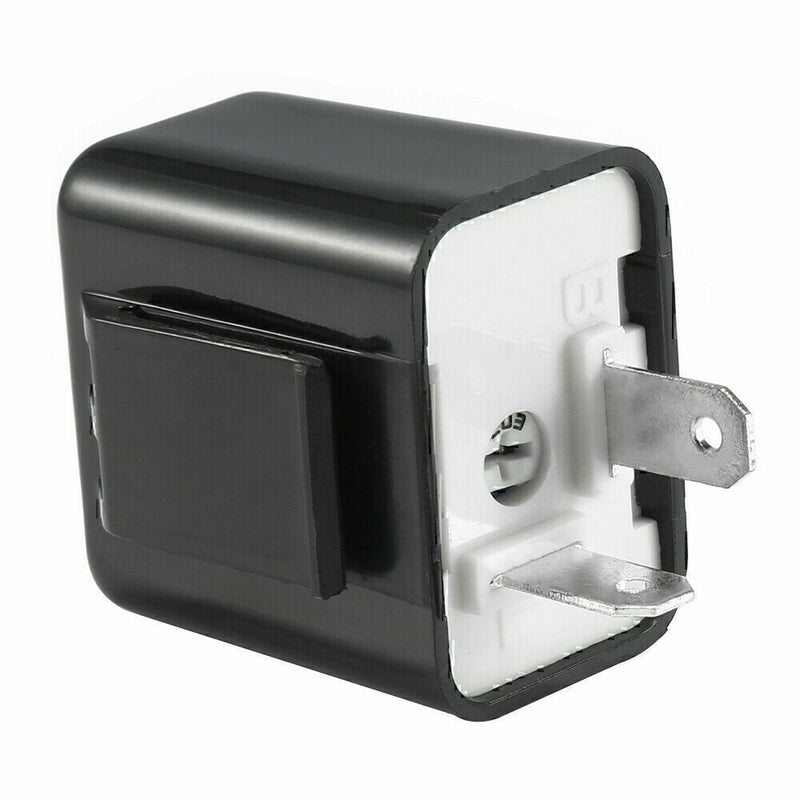 DURAFORCE 2-Pin Adjustable LED Flasher Relay Turn Signal Blinker Light 12 V for Motorcycle