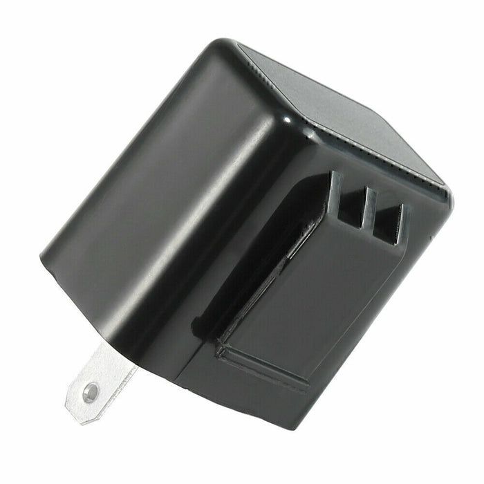 DURAFORCE 2-Pin Adjustable LED Flasher Relay Turn Signal Blinker Light 12 V for Motorcycle