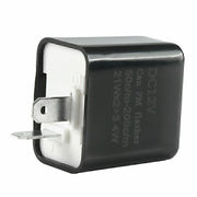 DURAFORCE 2-Pin Adjustable LED Flasher Relay Turn Signal Blinker Light 12 V for Motorcycle