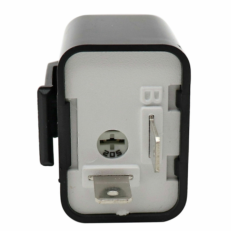 DURAFORCE 2-Pin Adjustable LED Flasher Relay Turn Signal Blinker Light 12 V for Motorcycle