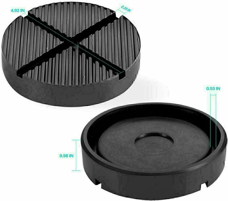DURAFORCE Universal Floor Jack Pads Rubber Pad Adapter* Car Truck Cross Slotted Frame Rail