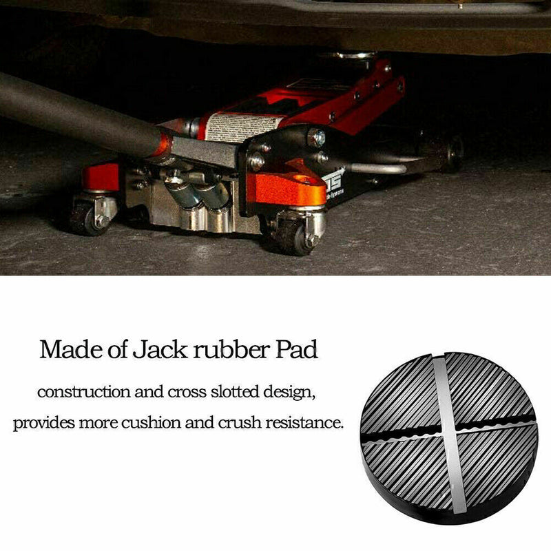 DURAFORCE Universal Floor Jack Pads Rubber Pad Adapter* Car Truck Cross Slotted Frame Rail
