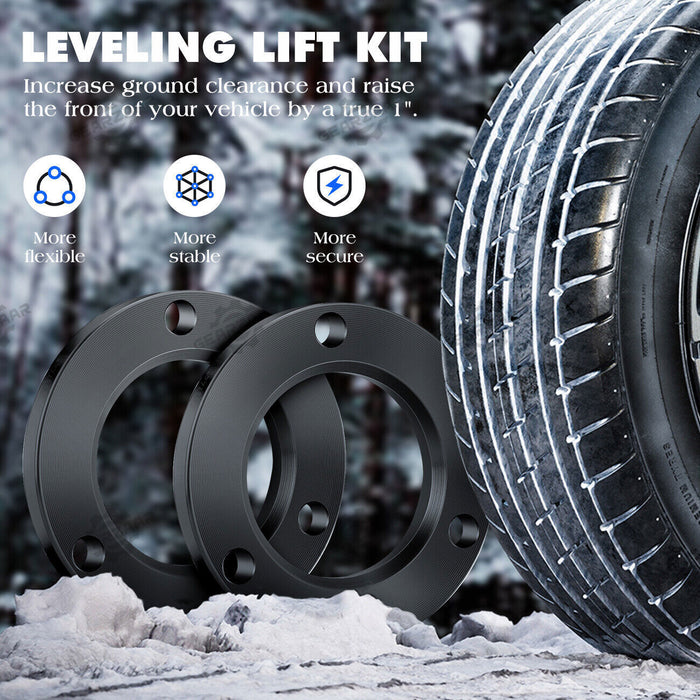 DURAFORCE 1" Front Leveling Spacer Lift Kit FOR 05-21 4Runner & Tacoma 4WD 2WD BLACK Sjcsm