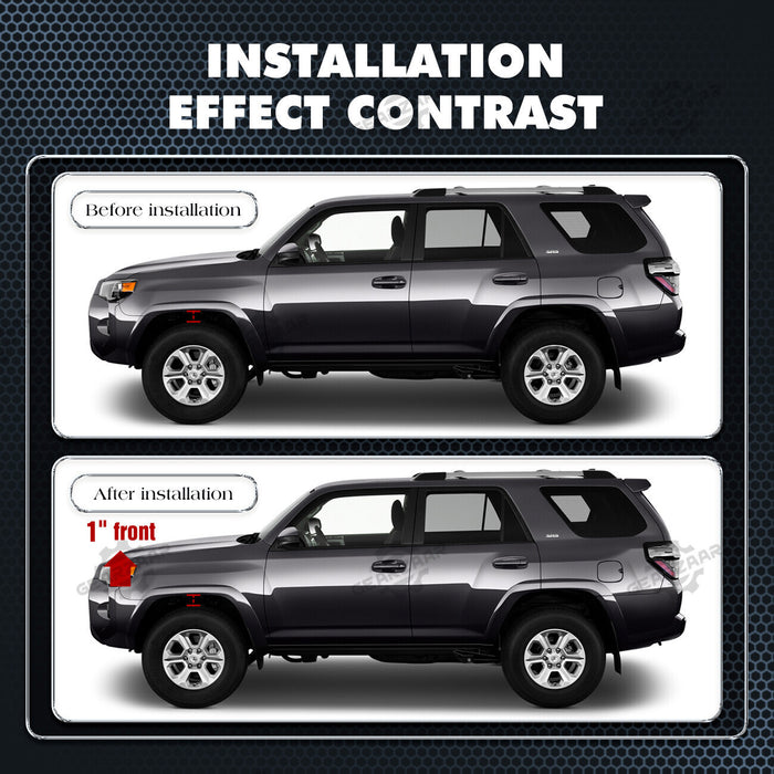 DURAFORCE 1" Front Leveling Spacer Lift Kit FOR 05-21 4Runner & Tacoma 4WD 2WD BLACK Sjcsm