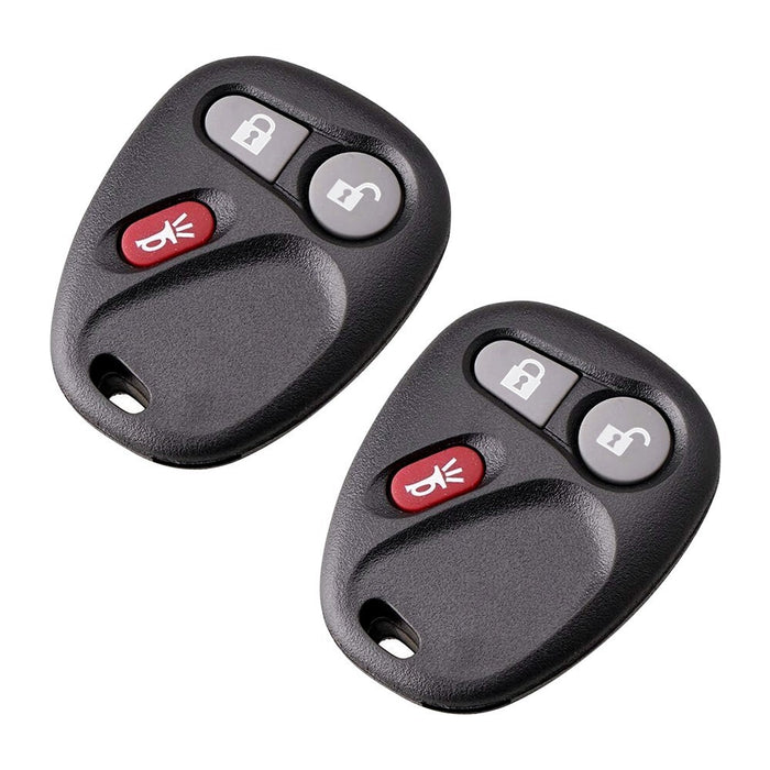 DURAFORCE 2pcs Replacement for Chevrolet Silverado 2003 2004 2005 2006 Remote Car Key Fob
