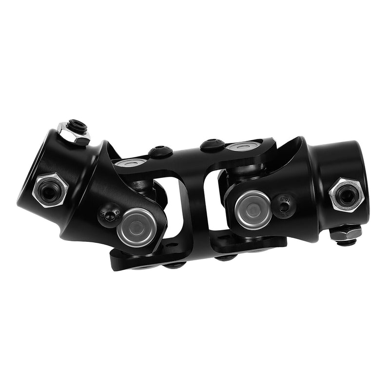 DURAFORCE 3/4" DD x 3/4" DD Double Steering Universal U Joint Shaft Coupler Black U-Joint
