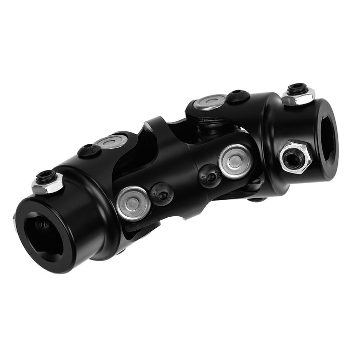 DURAFORCE 3/4" DD x 3/4" DD Double Steering Universal U Joint Shaft Coupler Black U-Joint