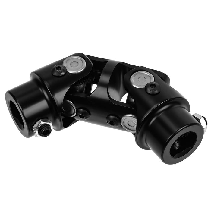 DURAFORCE 3/4" DD x 3/4" DD Double Steering Universal U Joint Shaft Coupler Black U-Joint