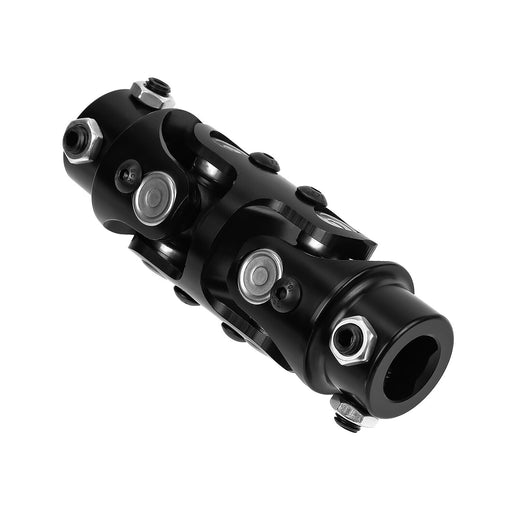 DURAFORCE 3/4" DD x 3/4" DD Double Steering Universal U Joint Shaft Coupler Black U-Joint
