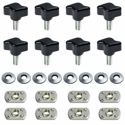 DURAFORCE Jeep Wrangler Universal Easy On Off Hard Top Fasteners Nuts Bolts for YJ TJ JK
