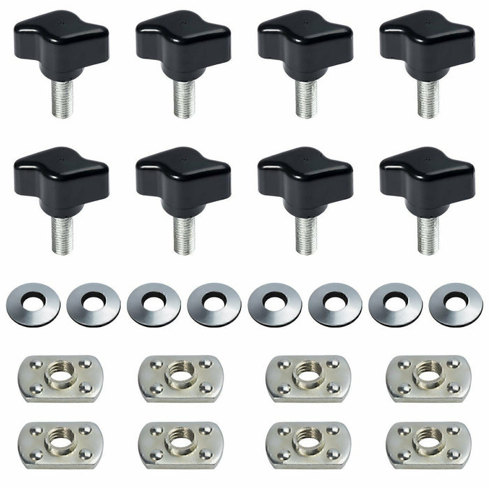 DURAFORCE Jeep Wrangler Universal Easy On Off Hard Top Fasteners Nuts Bolts for YJ TJ JK