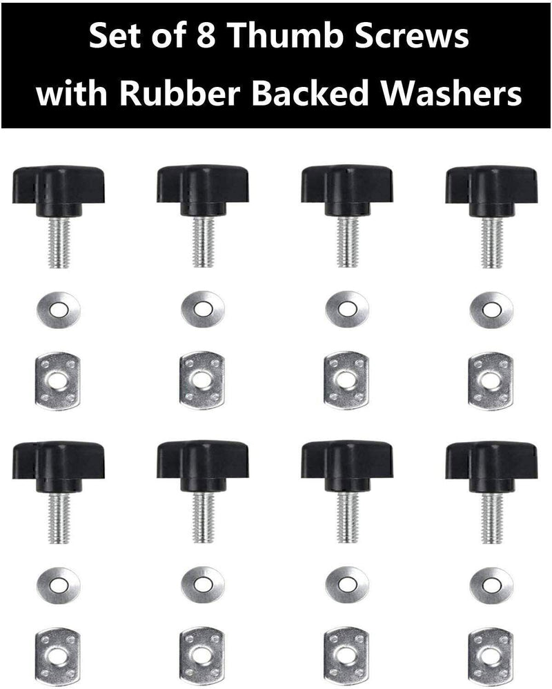 DURAFORCE Jeep Wrangler Universal Easy On Off Hard Top Fasteners Nuts Bolts for YJ TJ JK