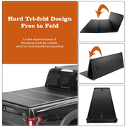 DURAFORCE 5FT Hard Tri-Fold Fit 2017-2024 Honda Ridgeline Folding Tonneau Cover Truck Bed.
