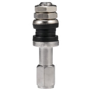 DURAFORCE 10pc Stainless Steel Wheel Tire Valve Stems Hight Pressure Bolt in w/ Caps