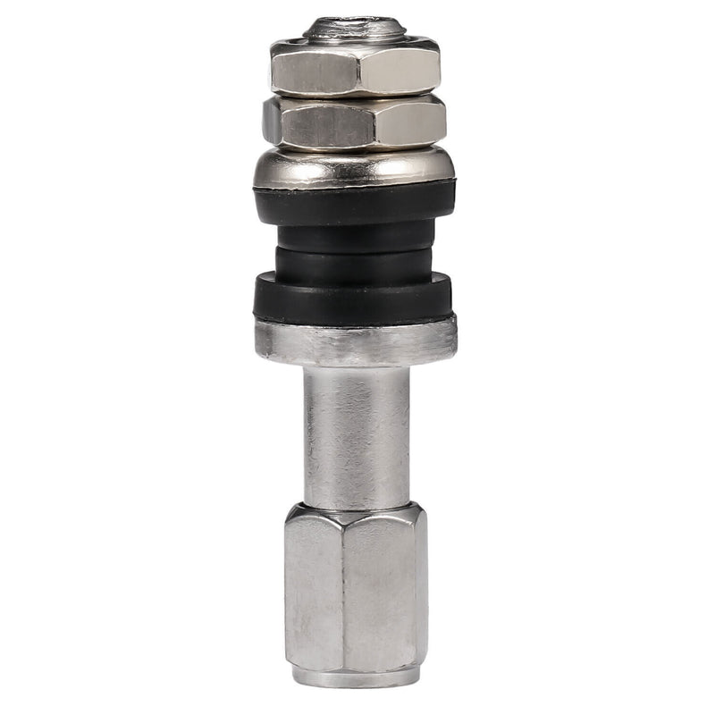 DURAFORCE 10pc Stainless Steel Wheel Tire Valve Stems Hight Pressure Bolt in w/ Caps