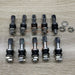 DURAFORCE 10pc Stainless Steel Wheel Tire Valve Stems Hight Pressure Bolt in w/ Caps