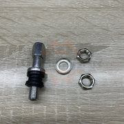 DURAFORCE 10pc Stainless Steel Wheel Tire Valve Stems Hight Pressure Bolt in w/ Caps