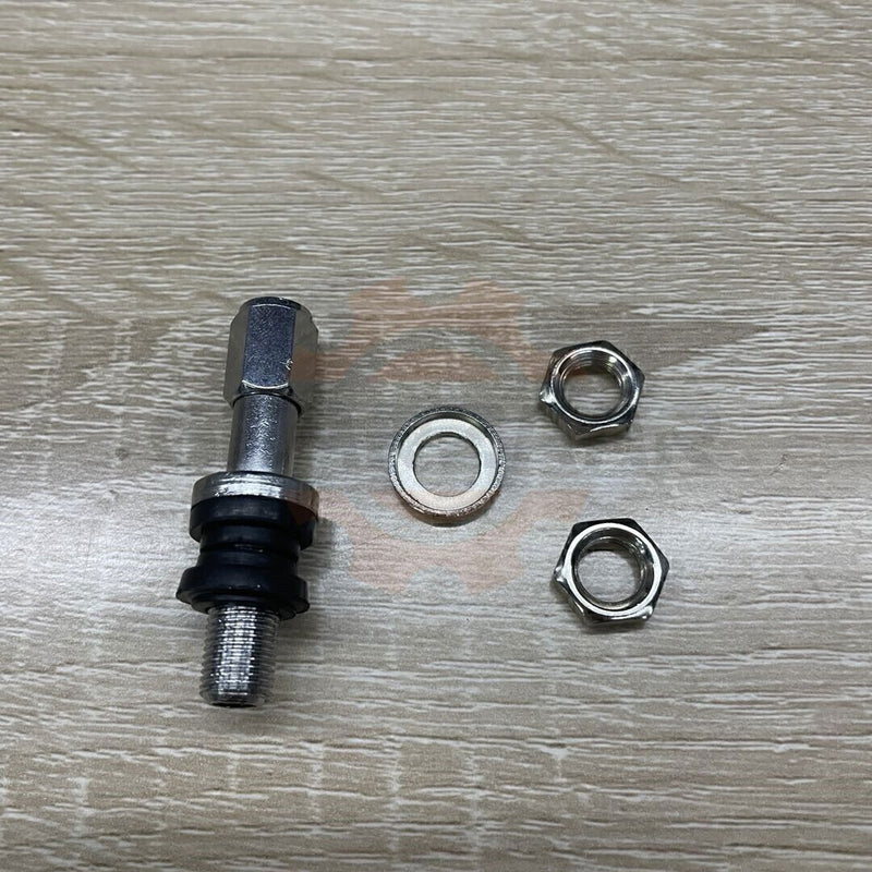 DURAFORCE 10pc Stainless Steel Wheel Tire Valve Stems Hight Pressure Bolt in w/ Caps