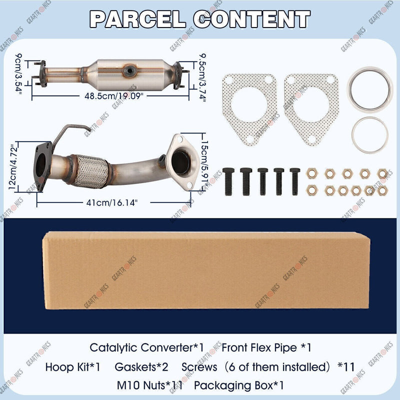 DURAFORCE For Honda Accord 2.4L Front Flex Pipe & Catalytic Converter 03-07 6H28826 /45109