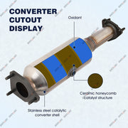 DURAFORCE For Honda Accord 2.4L Front Flex Pipe & Catalytic Converter 03-07 6H28826 /45109