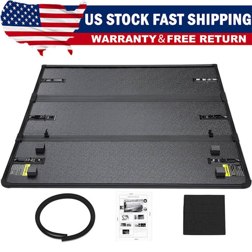 DURAFORCE Hard Truck Tonneau Cover For 2019 - 2023 2024 Ford Ranger 5FT Short Bed TRI-Fold
