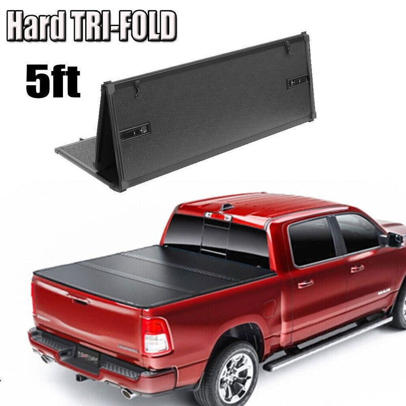 DURAFORCE Hard Truck Tonneau Cover For 2019 - 2023 2024 Ford Ranger 5FT Short Bed TRI-Fold