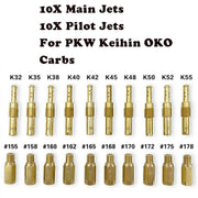DURAFORCE 20Pcs Carburetor Main Jet kit & Slow/Pilot Jet Tool for PWK Keihin OKO CVK