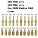 DURAFORCE 20Pcs Carburetor Main Jet kit & Slow/Pilot Jet Tool for PWK Keihin OKO CVK