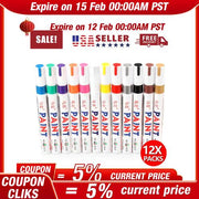 DURAFORCE 12colors Waterproof Permanent Paint Marker Pen Car Tyre Tire Tread Rubber Metal