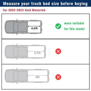 DURAFORCE New 4.6FT Hard Tri-Fold for 2022-2024 Ford Maverick Tonneau Cover Truck Bed