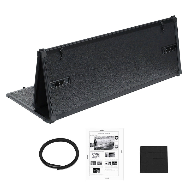 DURAFORCE New 4.6FT Hard Tri-Fold for 2022-2024 Ford Maverick Tonneau Cover Truck Bed