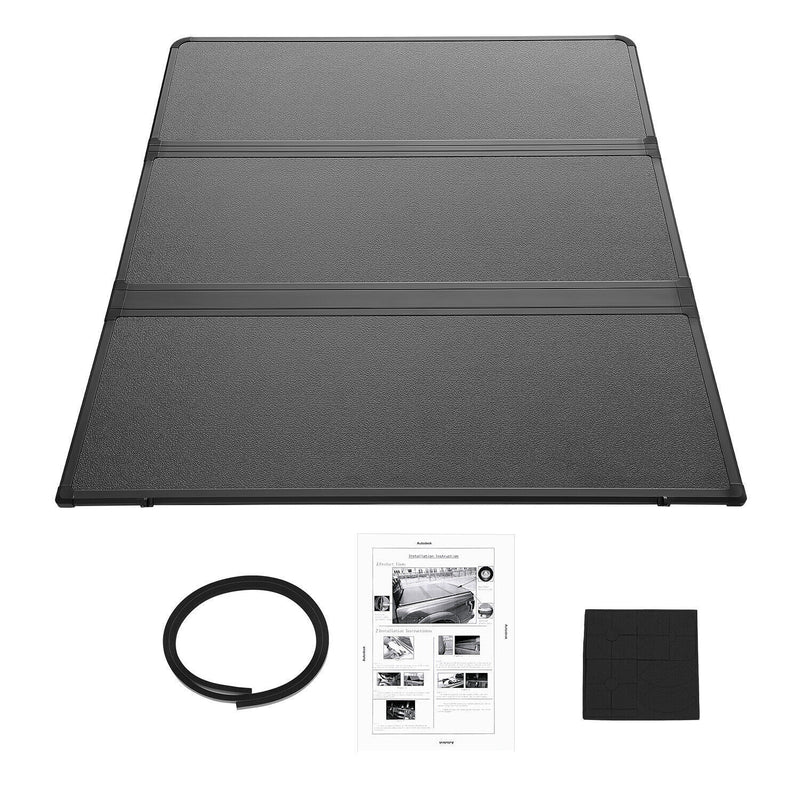 DURAFORCE New 4.6FT Hard Tri-Fold for 2022-2024 Ford Maverick Tonneau Cover Truck Bed