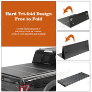 DURAFORCE New 4.6FT Hard Tri-Fold for 2022-2024 Ford Maverick Tonneau Cover Truck Bed