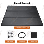 DURAFORCE New 4.6FT Hard Tri-Fold for 2022-2024 Ford Maverick Tonneau Cover Truck Bed