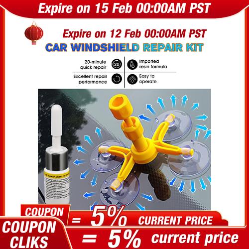 DURAFORCE Auto Glass Nano Repair Fluid Car Windshield Resin Scratch Crack Fix Tool