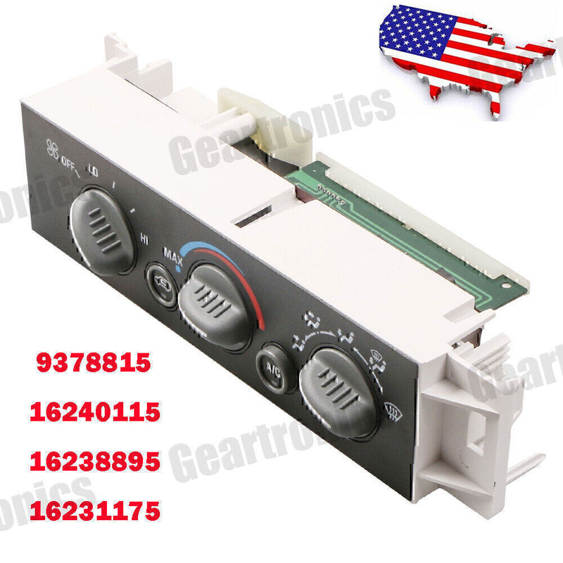 DURAFORCE A/C Heater Climate Control Switch Panel 599-007 For Chevy GMC C/K 1500-3500