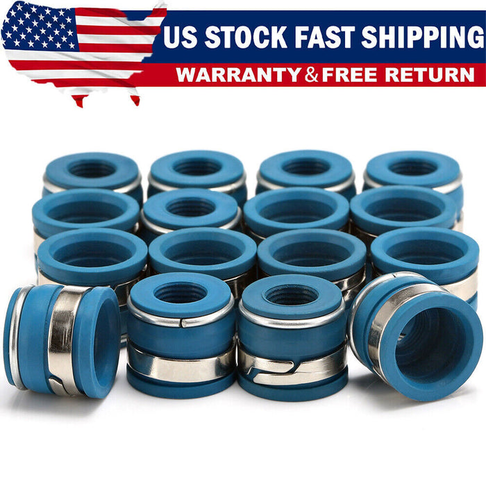DURAFORCE 16pcs SBC SET For Chevy Chevrolet Small Block Performance VITON Valve Stem Seal!