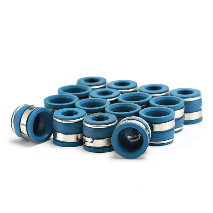 DURAFORCE 16pcs SBC SET For Chevy Chevrolet Small Block Performance VITON Valve Stem Seal!
