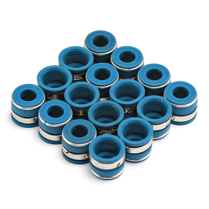 DURAFORCE 16pcs SBC SET For Chevy Chevrolet Small Block Performance VITON Valve Stem Seal!