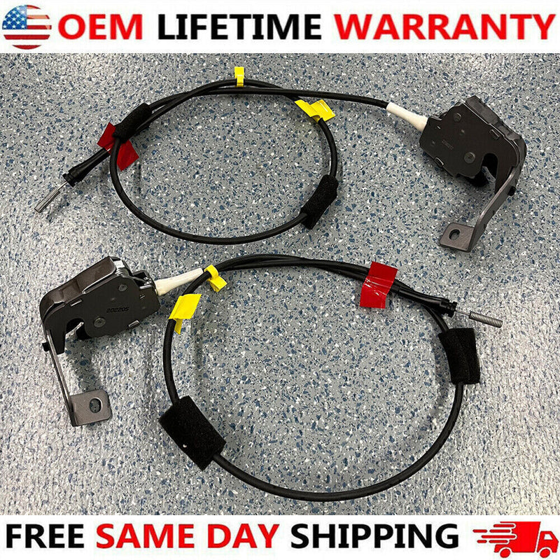 DURAFORCE Upper Door Latch w/ Cable Rear Left + Right for 1997 1998-2003 Ford F-150 F-250