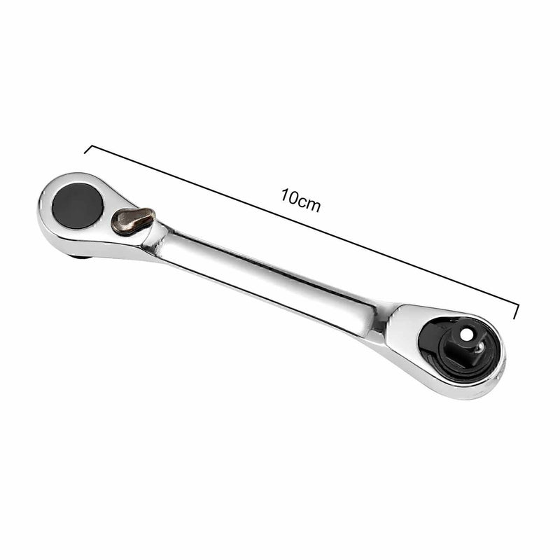DURAFORCE 1PCS Mini 1/4inch Double Ended Quick Socket Ratchet Wrench Rod Screwdriver Bit