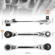 DURAFORCE 1PCS Mini 1/4inch Double Ended Quick Socket Ratchet Wrench Rod Screwdriver Bit