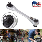 DURAFORCE Mini 1/4" Double-Ended Quick Socket Ratchet Wrench Rod Screwdriver Bit*