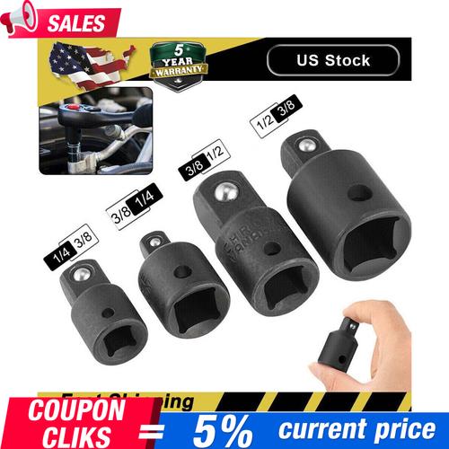 DURAFORCE 4PCS 3/8" to 1/4" 1/2 inch Drive Ratchet SOCKET ADAPTER REDUCER Air Impact KITS!