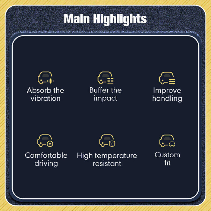 DURAFORCE 2PC Rear Shock Absorber Struts Assys For Lincoln MKZ 2013-2020 Electric ASH24635