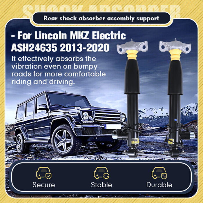 DURAFORCE 2PC Rear Shock Absorber Struts Assys For Lincoln MKZ 2013-2020 Electric ASH24635