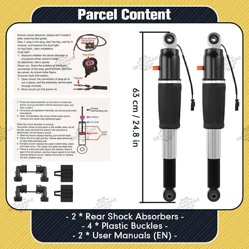 DURAFORCE Rear Shock Absorbers w/ MagneRide 84176675 Fit for Escalade Tahoe Suburban Yukon