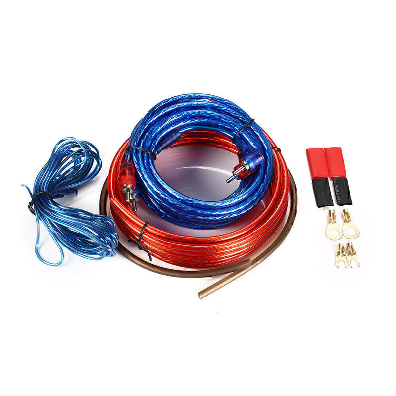 DURAFORCE 1500W Amp Auto Audio Cable Kit Amplifier Install RCA Subwoofer Sub Wiring 8Gaug!